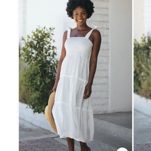 PAISLEY TIE SHOULDER DRESS